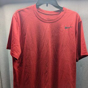 Nike Dri-Fit Tee Shirt Red Mens L